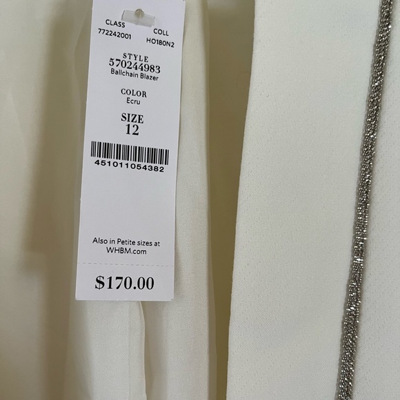 Halogen White Black Womens Blazer - Picture 8 of 10